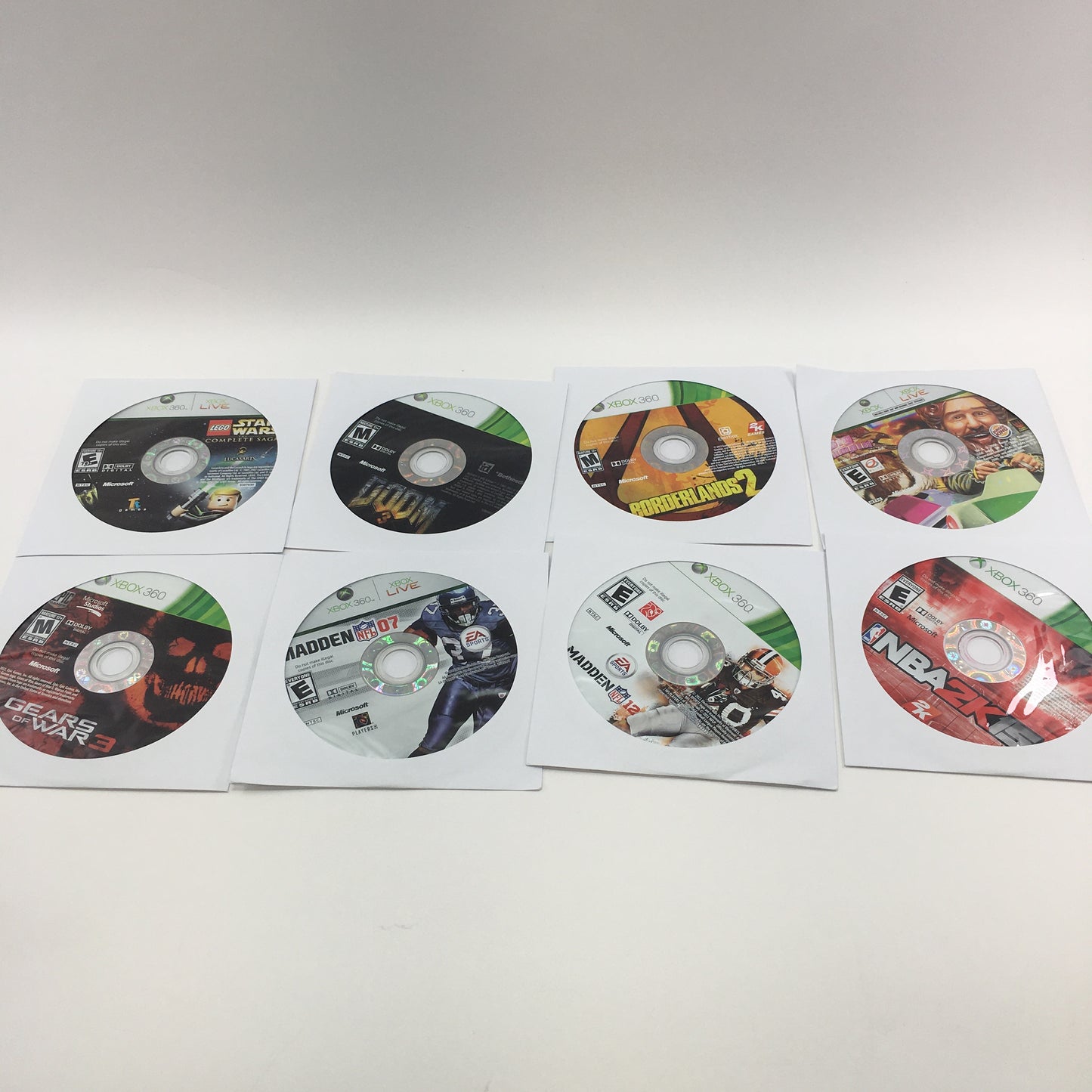 Lot of 53 Loose Disc Microsoft Xbox 360 Games [Call of Duty, Doom3 and More]
