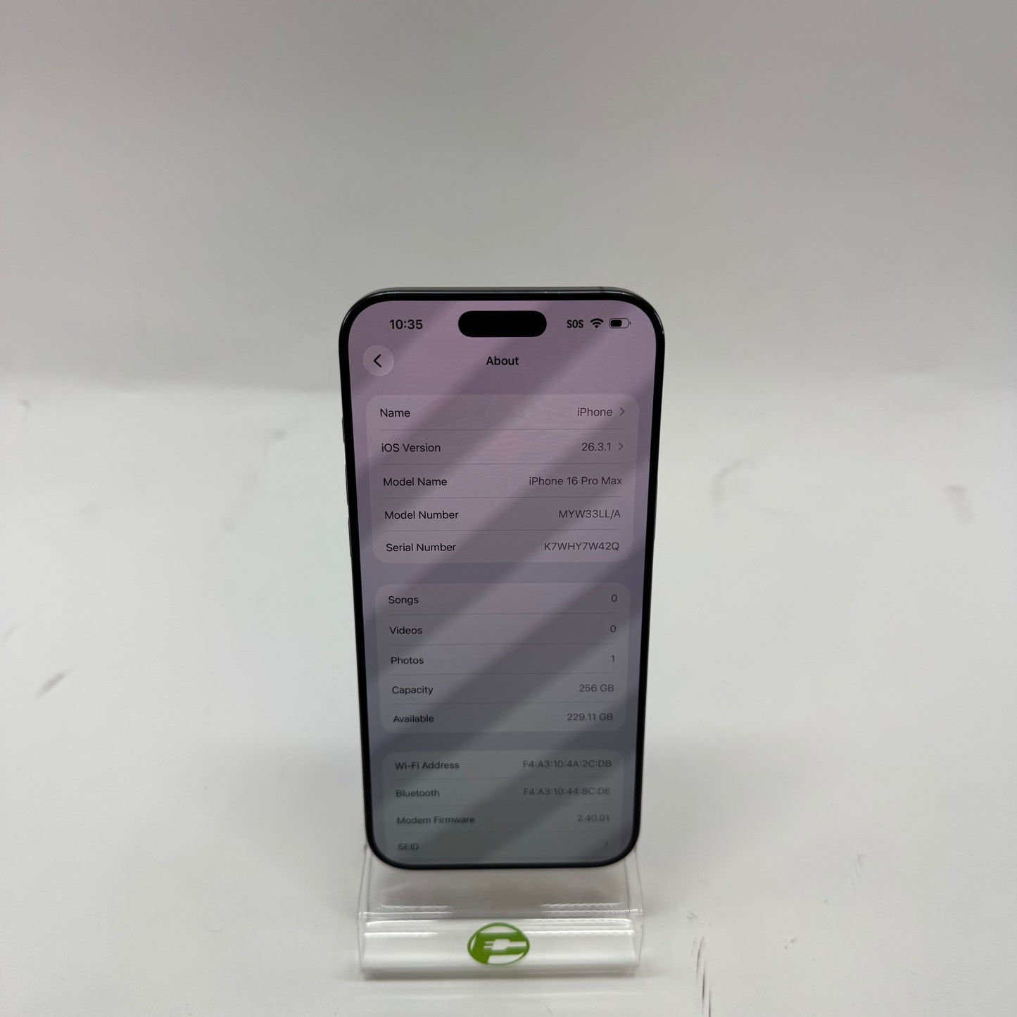Factory Unlocked Apple iPhone 16 Pro Max 256GB Black Titanium MYW33LL/A