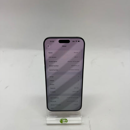 Factory Unlocked Apple iPhone 16 Pro Max 256GB Black Titanium MYW33LL/A