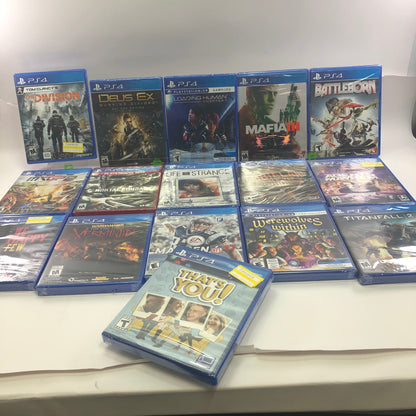 New Lot of 15 Sony Playstation 4 Factory Sealed Games
