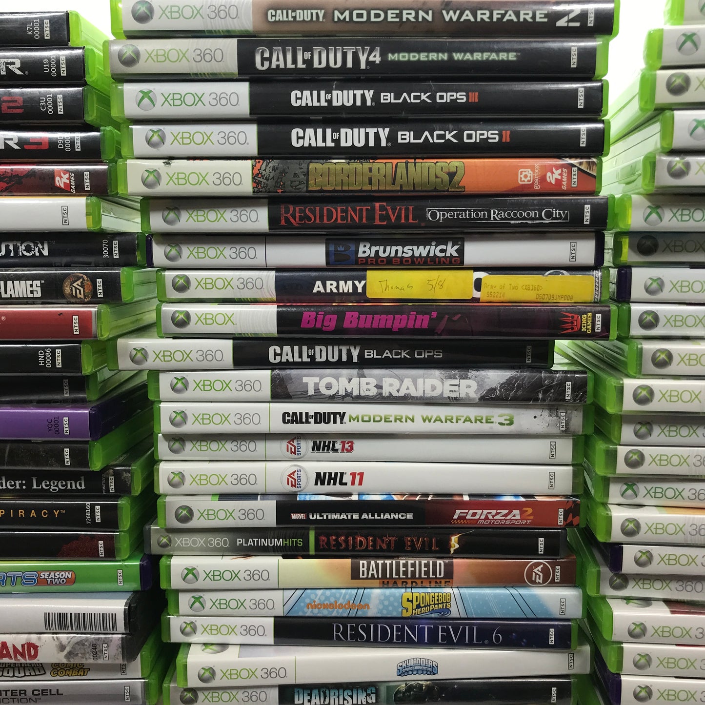 Lot of 133 Microsoft Xbox 360 Games [Call of Duty, Gears of War and More]