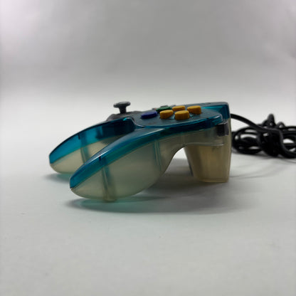 Nintendo 64 N64 Video Game Console And Controller NUS-001 Ice clear blue