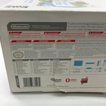 Nintendo Wii Video Game Console RVL-001 White No Sports Resort Disc READ