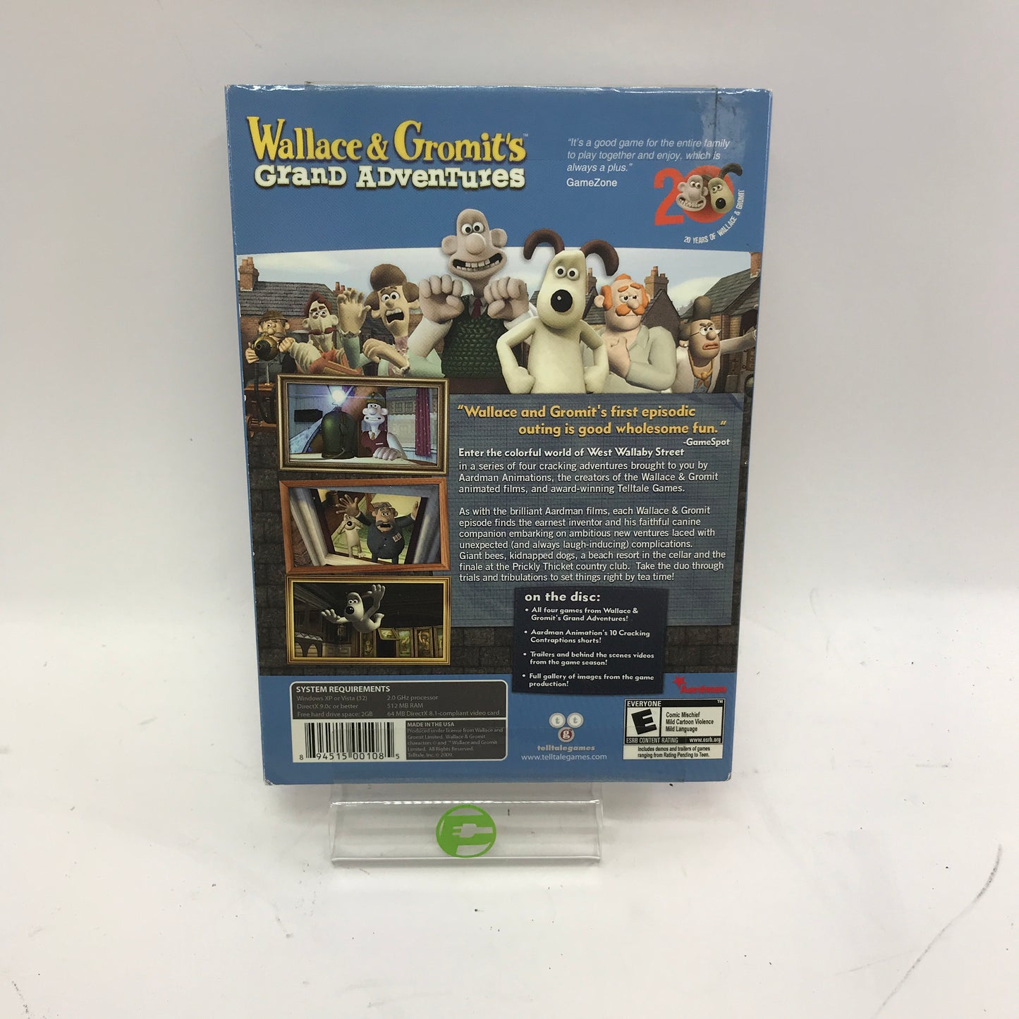 New Wallace & Gromit's Grand Adventures (PC, 2010) Factory Sealed