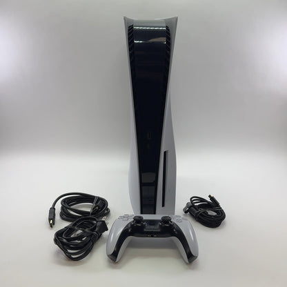 Sony PlayStation 5 Disc 825 GB White Console Gaming System CFI-1115A Read Desc