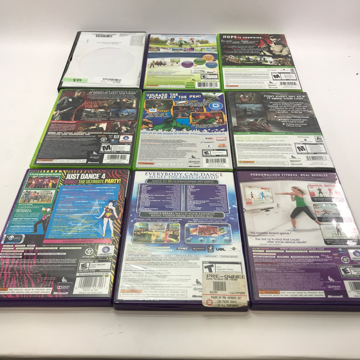 Lot of 133 Microsoft Xbox 360 Games [Call of Duty, Gears of War and More]