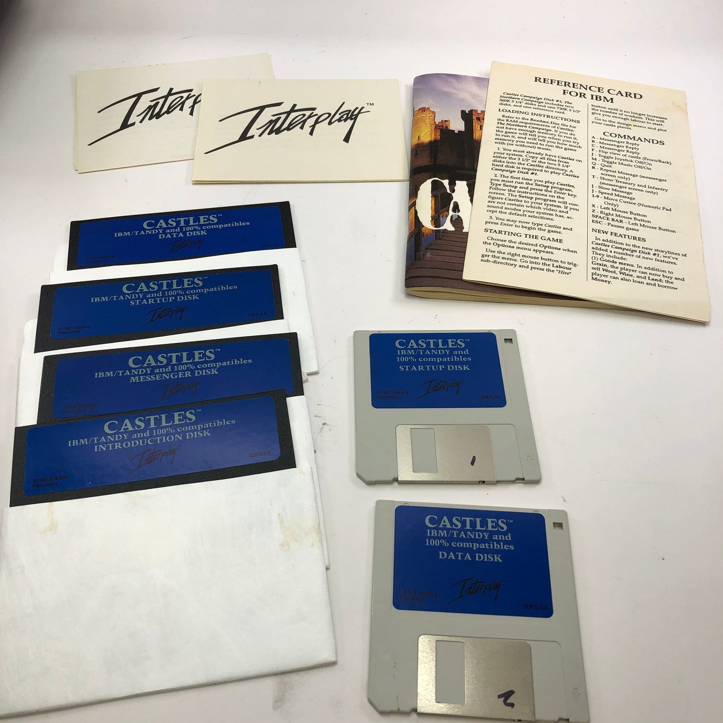 Castles (PC, 1990) Complete in Original Box w/ Manual and Inserts, CIB
