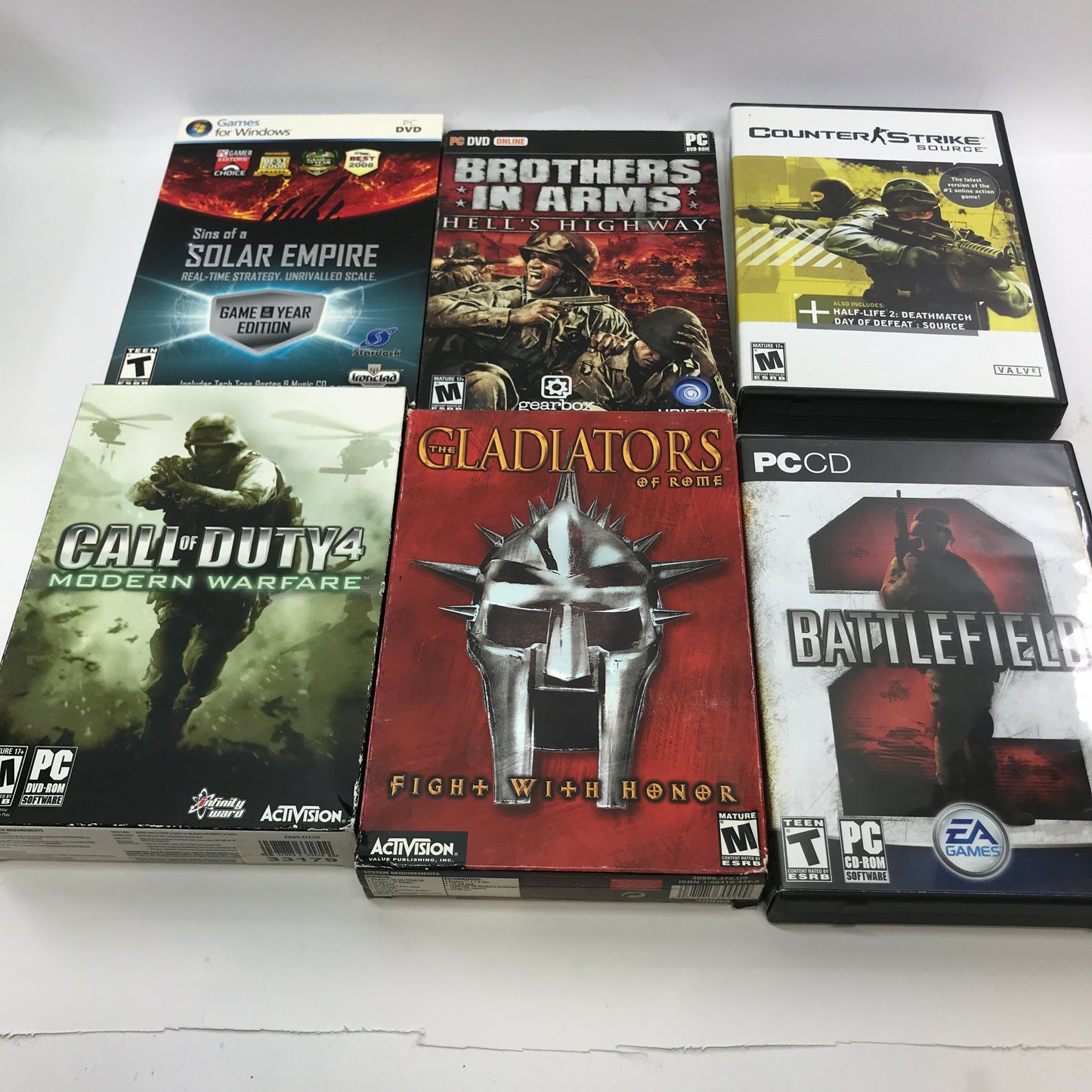 Lot of 36 PC Games [Counter Strike, Battlefield 2, Fable and More]