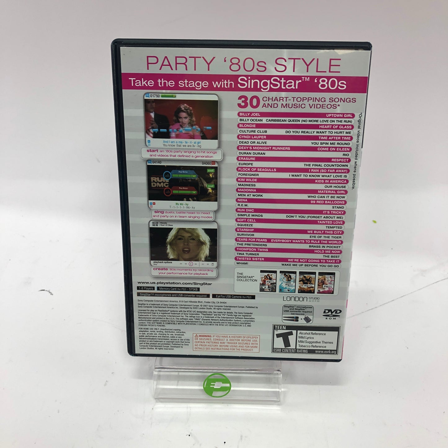 SingStar Collection [80's, 90s, Pop and More] Sony PlayStation 2 PS2