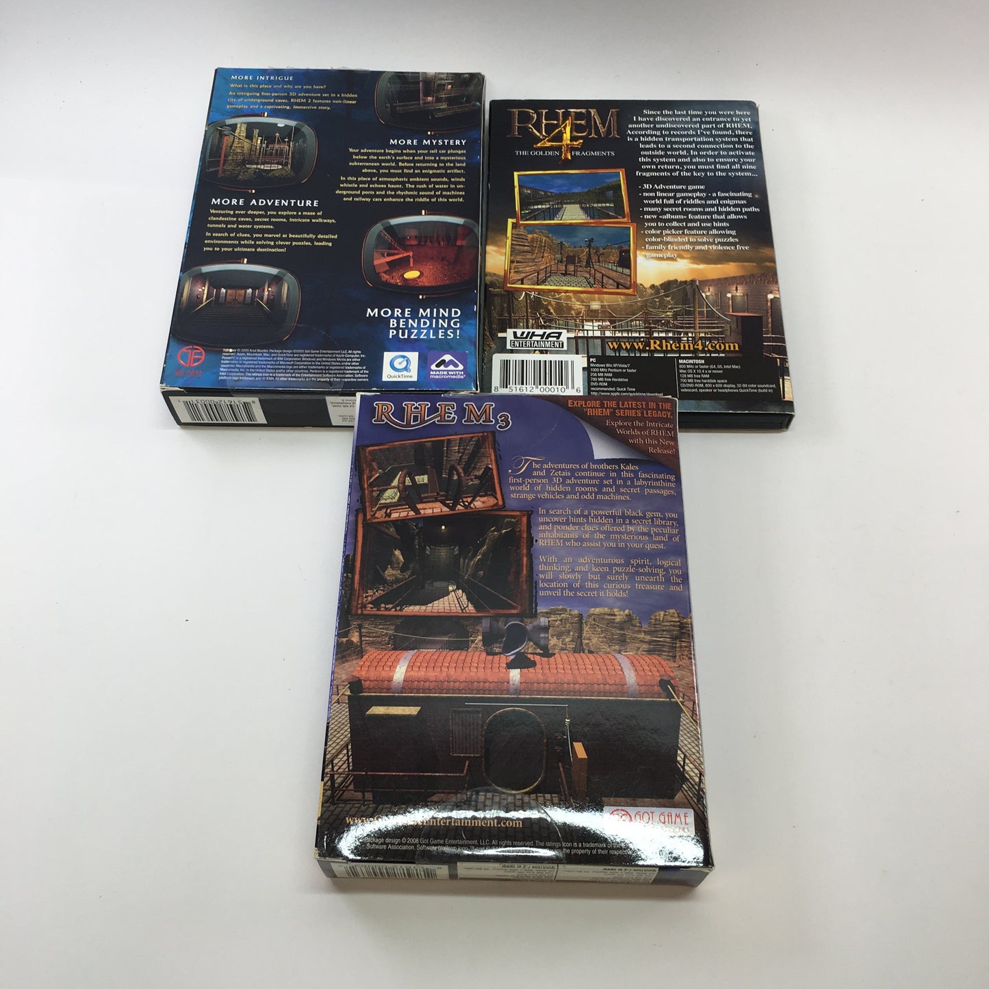 RHEM Bundle PC Game [RHEM 2, RHEM 3 and RHEM 4] w/ Original Boxes
