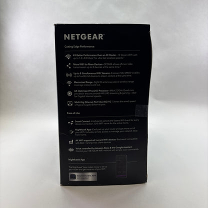 NETGEAR Nighthawk AX Dual Band WiFi 6 RAX120-100NAS AX6000