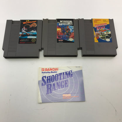 Lot of 3 Nintendo NES Games Shooting