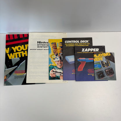 Nintendo Entertainment System NES Video Game Bundle NES-001 Tested Working