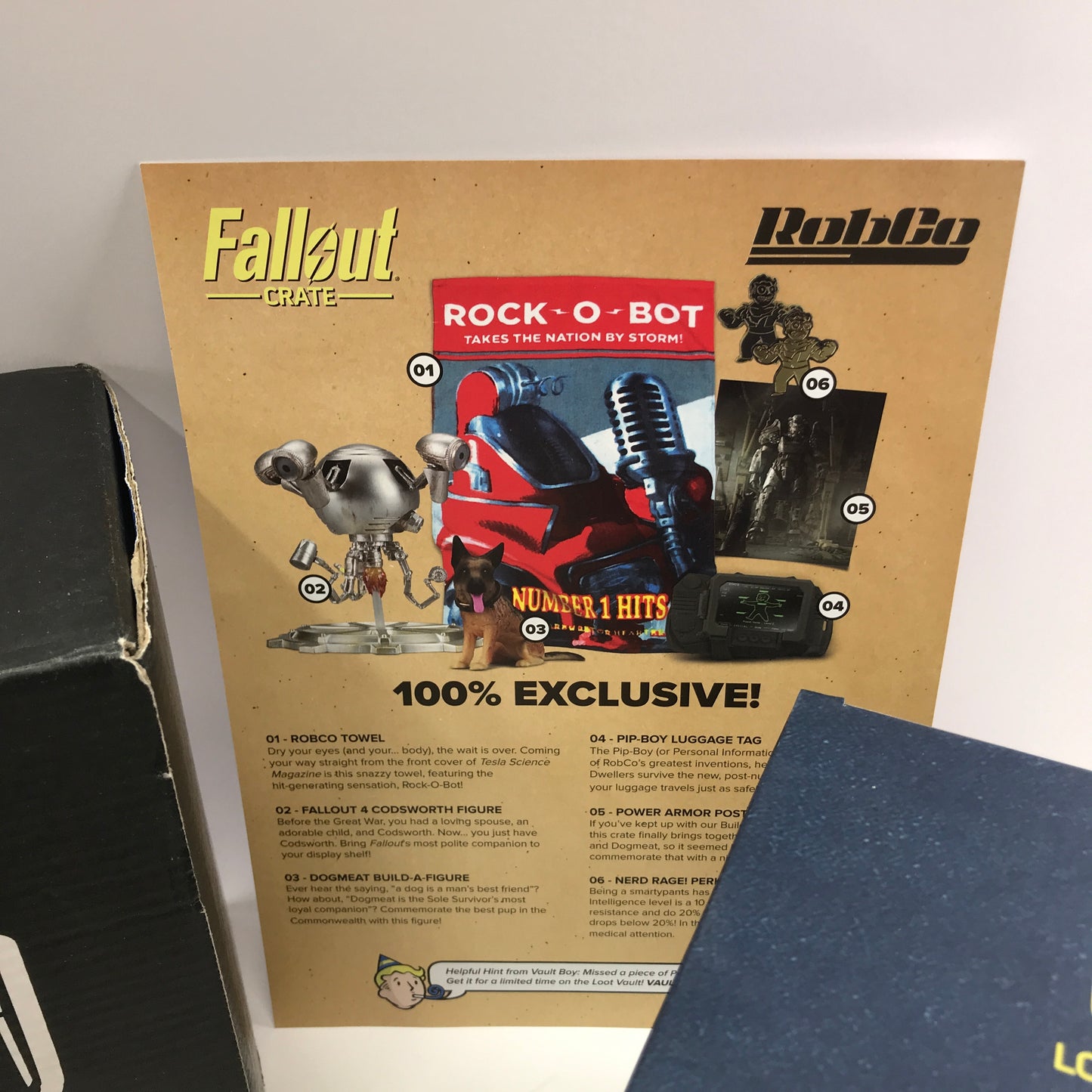 Fallout Loot Crate #5 Robco Complete in Original Box w All Inserts