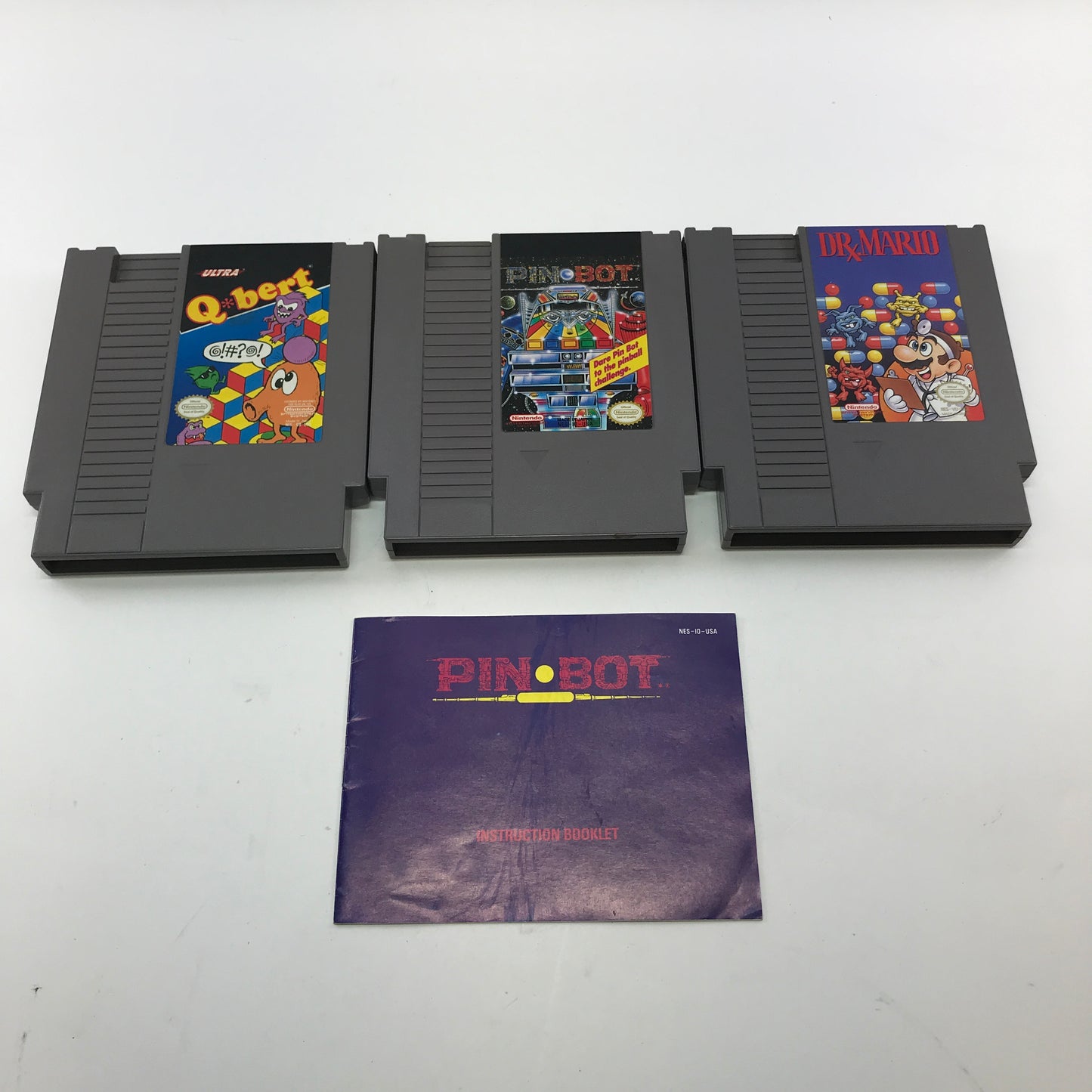 Lot of 3 Nintendo NES Games Puzzles