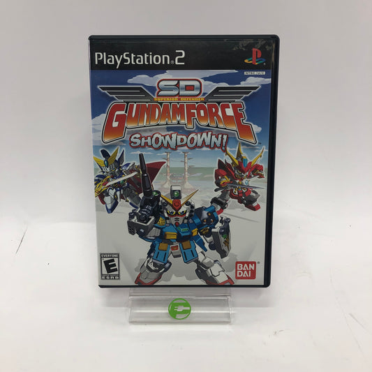SD Gundam Force Showdown (Sony PlayStation 2 PS2, 2004) CIB Tested and Working