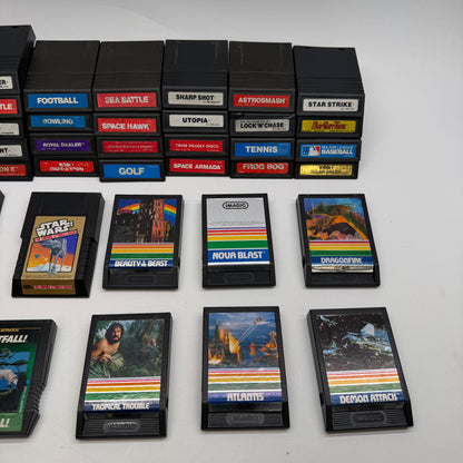 Lot of 35 Intellivision Games and Manuals Read Description