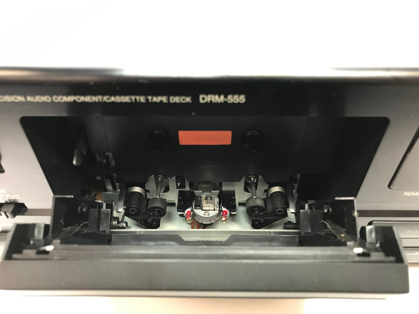 Denon DRM-555 Cassette Tape Deck Black With Auto Reverse - Dolby B-C NR HX Pro