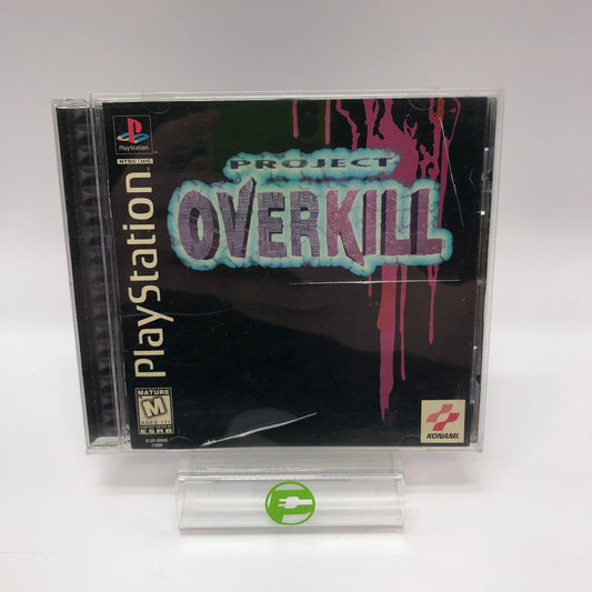 Project Overkill (Sony PlayStation 1 PS1, 1996) w Original Case No Manual