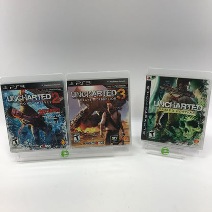 Uncharted Trilogy Collection [2, 3, Drakes Fortune] Sony PlayStation 3 PS3