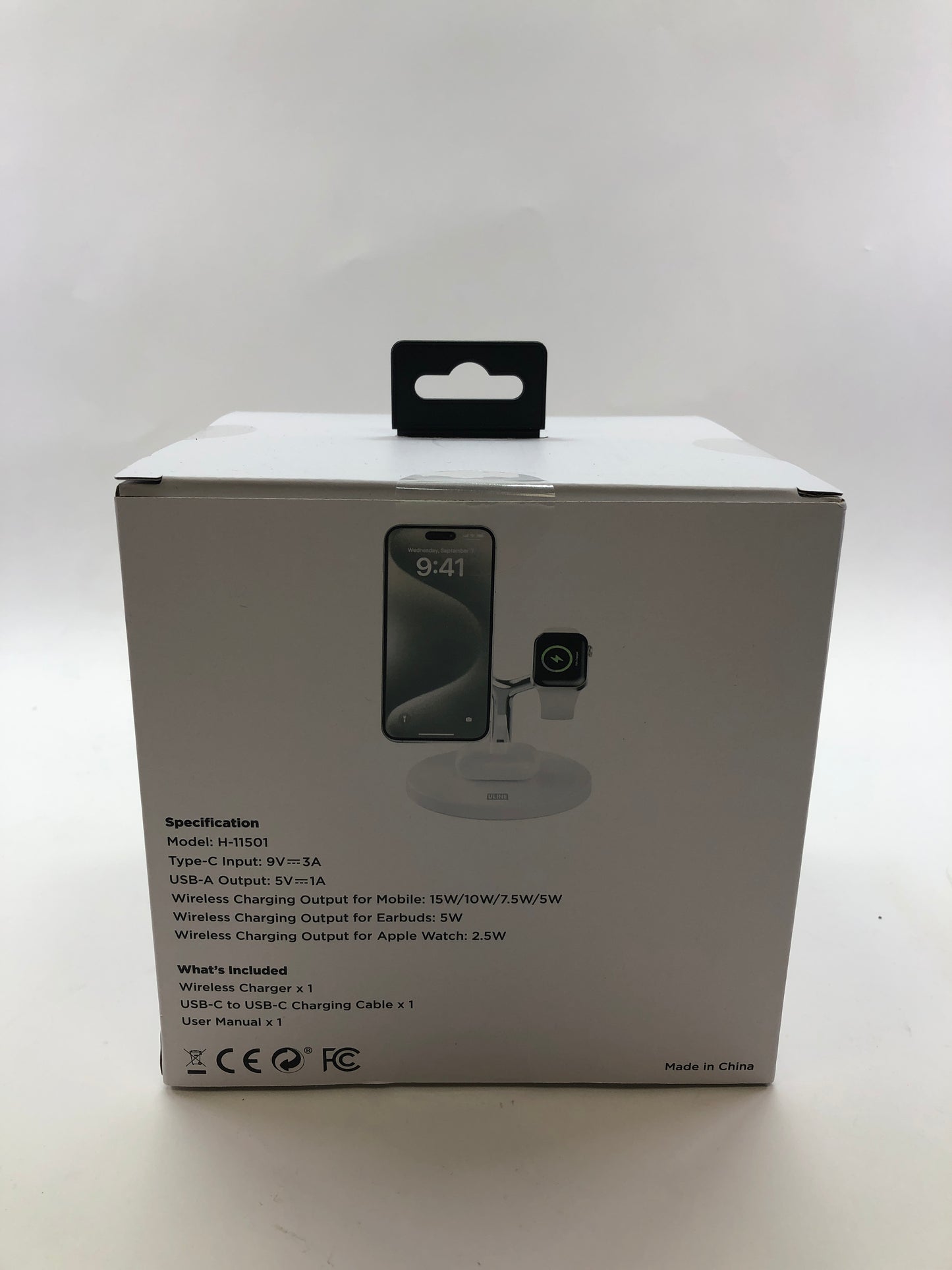 New Uline H-11501 3-In-1 Wireless Magnetic Connection Charger