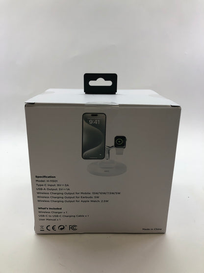New Uline H-11501 3-In-1 Wireless Magnetic Connection Charger
