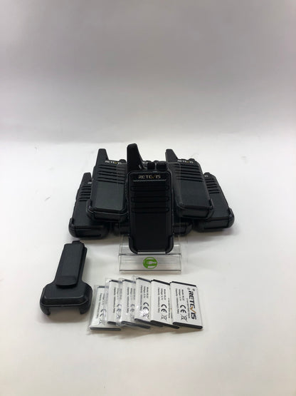 Rectvis RT22 UHF Two Way Radio w/ Battery & Clip Bundle of 8