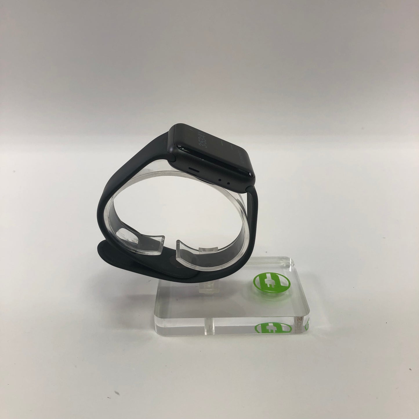 GPS Only Apple Watch Series 3 38MM Space Gray Aluminum Black Sport Band A1858
