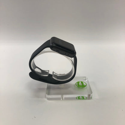 GPS Only Apple Watch Series 3 38MM Space Gray Aluminum Black Sport Band A1858