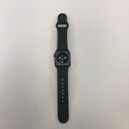 GPS Only Apple Watch Series 3 38MM Space Gray Aluminum Black Sport Band A1858