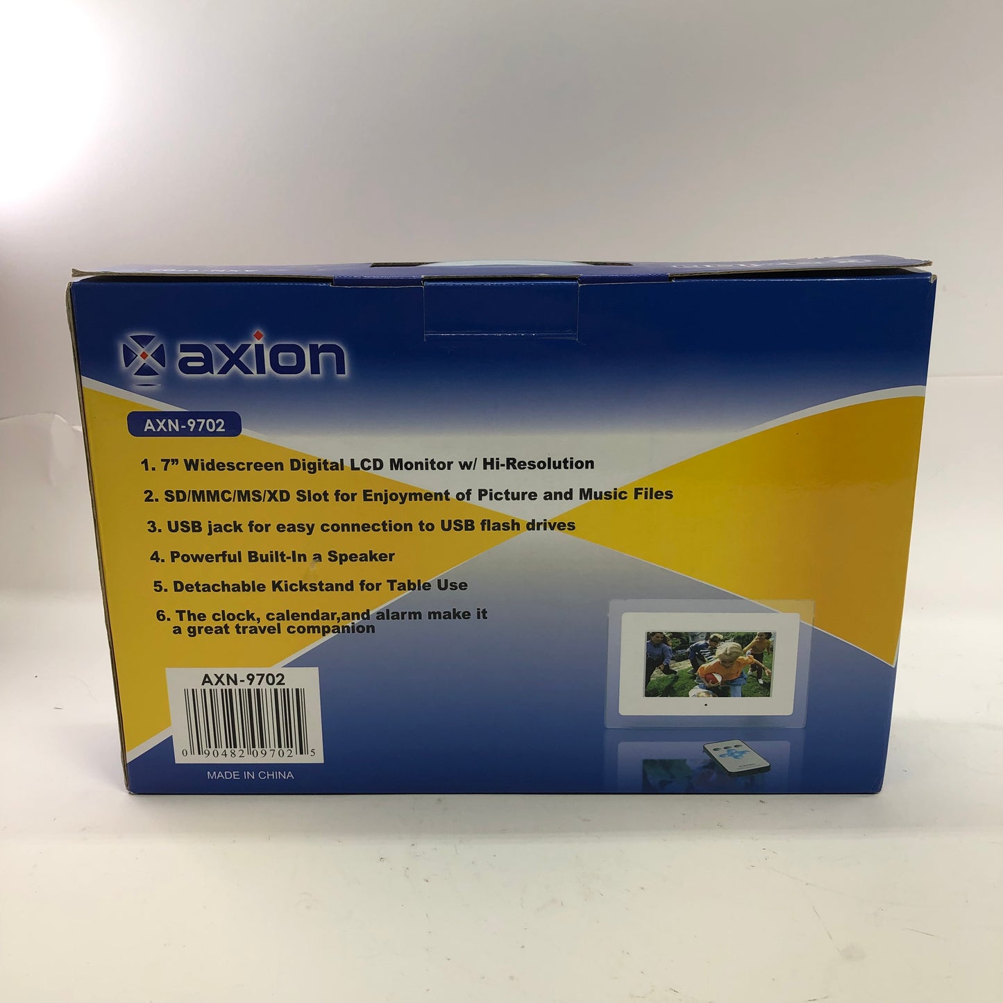 New Axion AXN-9702 7" Digital Picture Frame