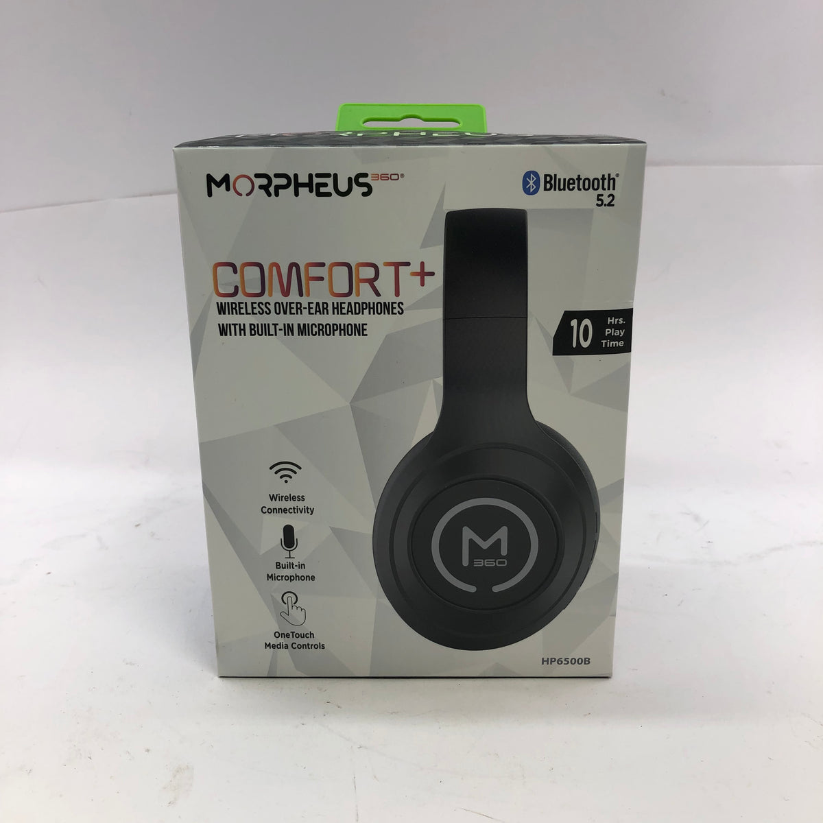 New Morpheus 360 Comfort Plus Wireless Over-Ear Bluetooth Headphones Black 
