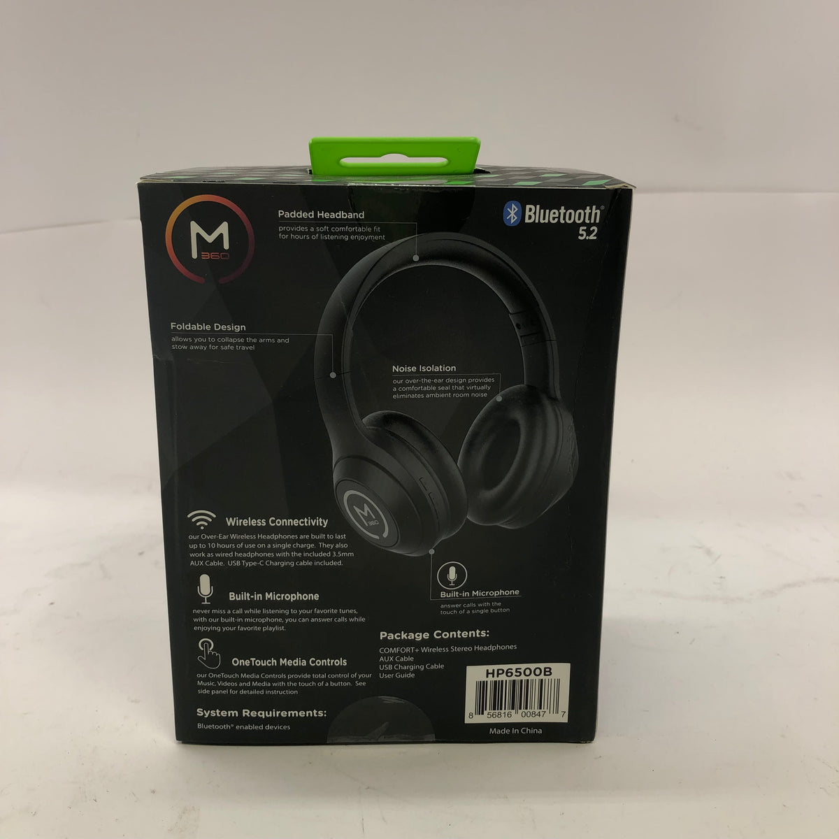 New Morpheus 360 Comfort Plus Wireless Over-Ear Bluetooth Headphones Black 