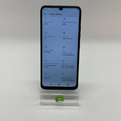 Factory Unlocked BLU G64L 64GB 14 Dark Blue