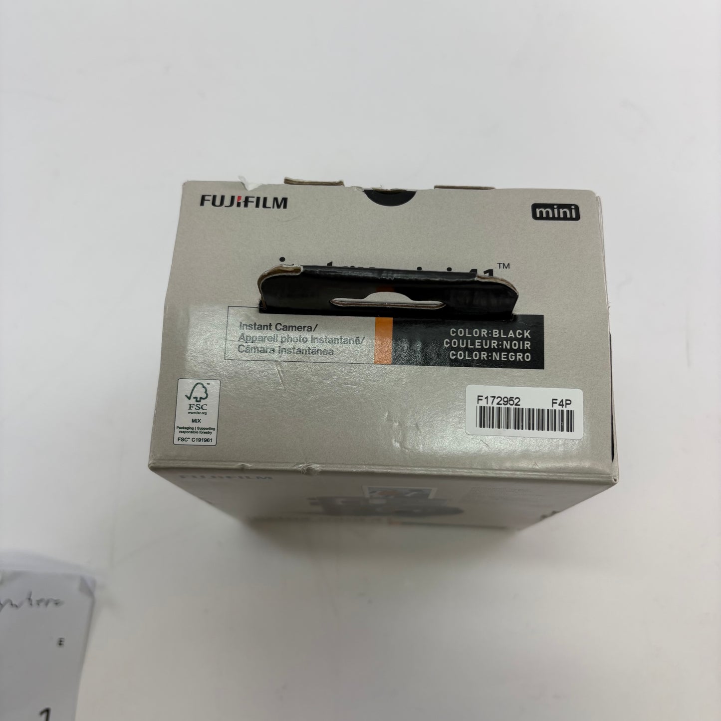 Open box FujiFilm instax Mini 41 60mm 0.3 Focus Range Black Instant Camera