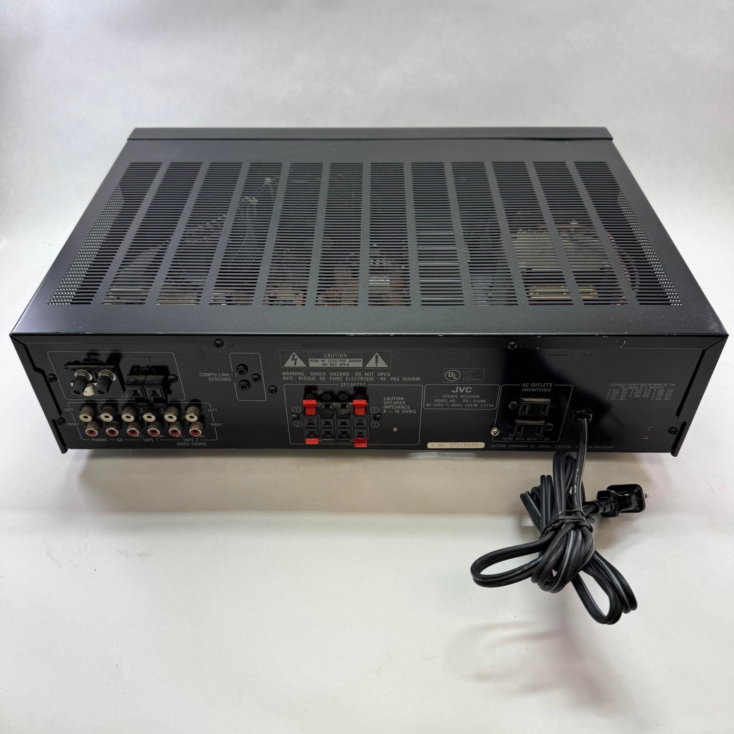 JVC RX-212BK AM/FM Stereo Receiver Black