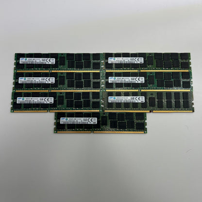 Lot of 7 Samsung 16GB (1x16GB) RAM DDR3 1600MHz M393B2G70QH0