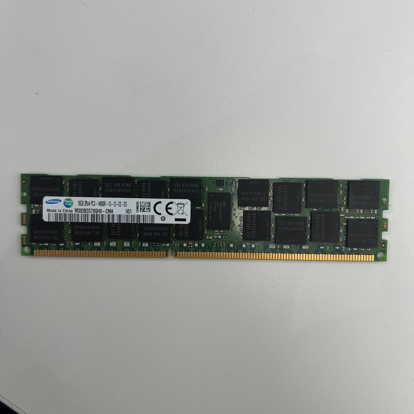 Lot of 7 Samsung 16GB (1x16GB) RAM DDR3 1600MHz M393B2G70QH0