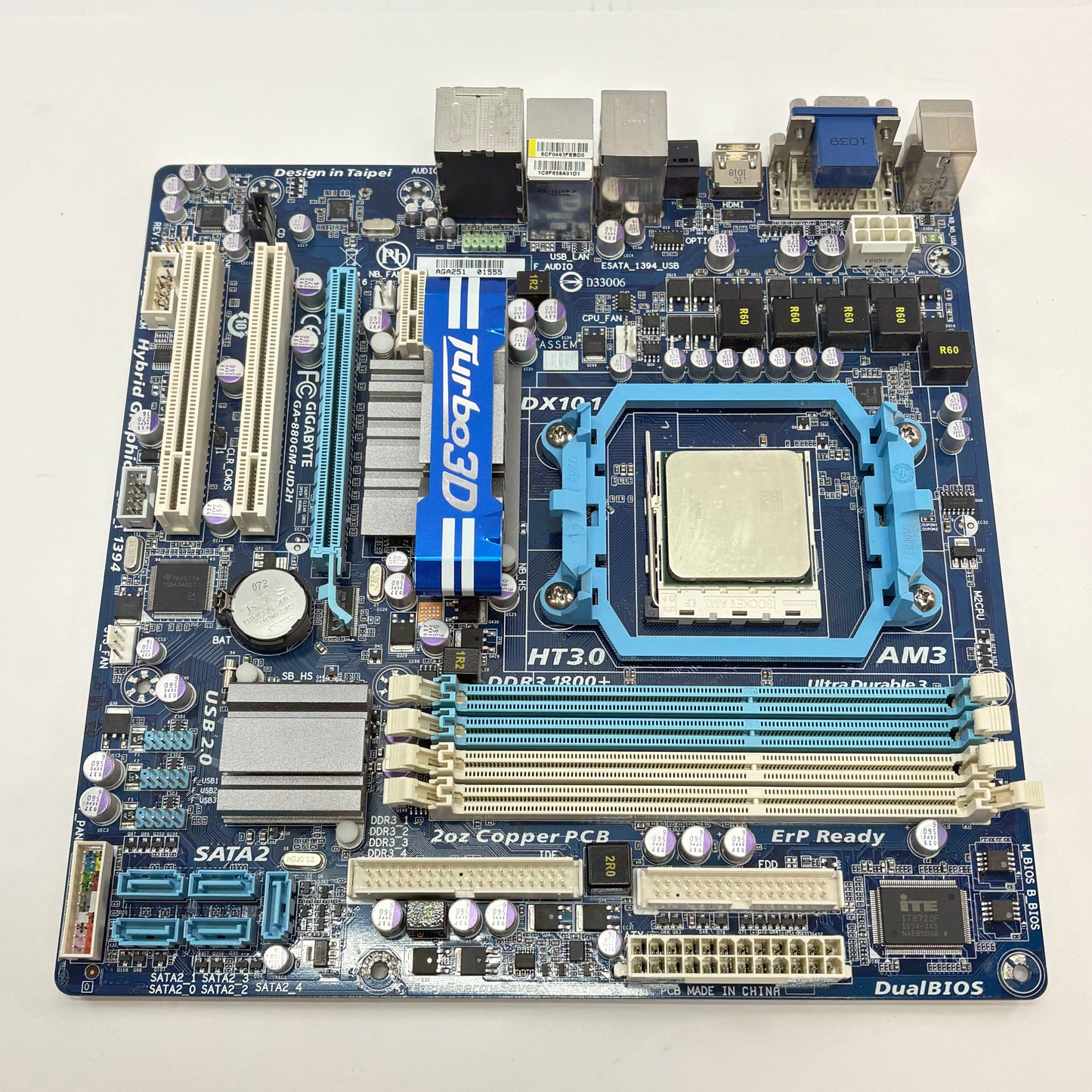 Gigabyte GA-880GM AM3+ microATX DDR3 Motherboard