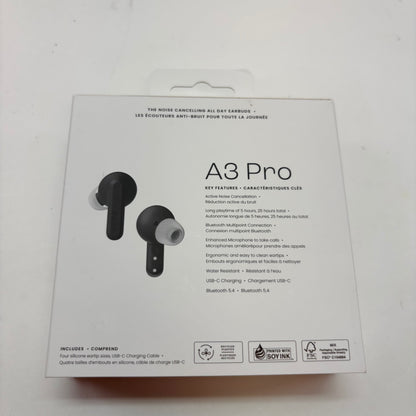 Sudio A3 Pro Noise Cancelling Wireless Earbuds  Black A3PROBLK