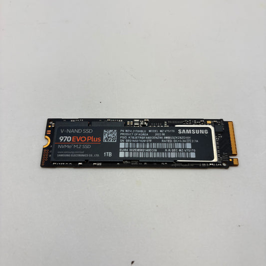 Samsung 2280mm 970 EVO 1TB M.2 NVMe Gen 3.0 x 4 SSD MZ-V7S1T0