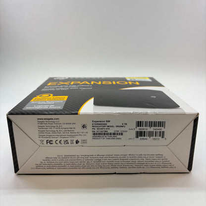 Segate 3.5" Expansion 8TB USB-B to USB-A HDD SRD0NF2