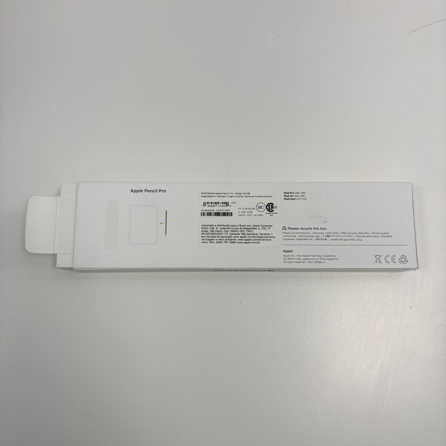 Apple Pencil Pro Smart Pencil Stylus White MX2D3AM/A