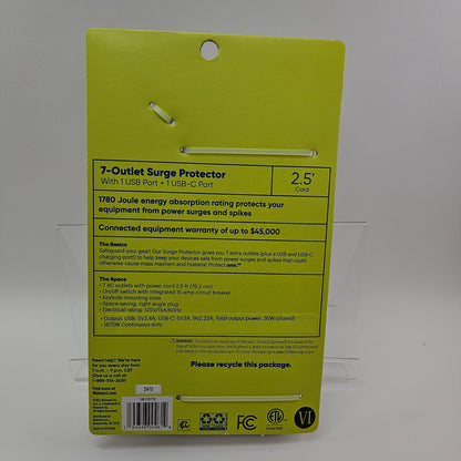 Onn. 7-Outlet Surge Protector